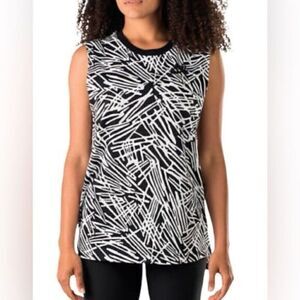 Nike Signal Palm Black and White Muscle tank